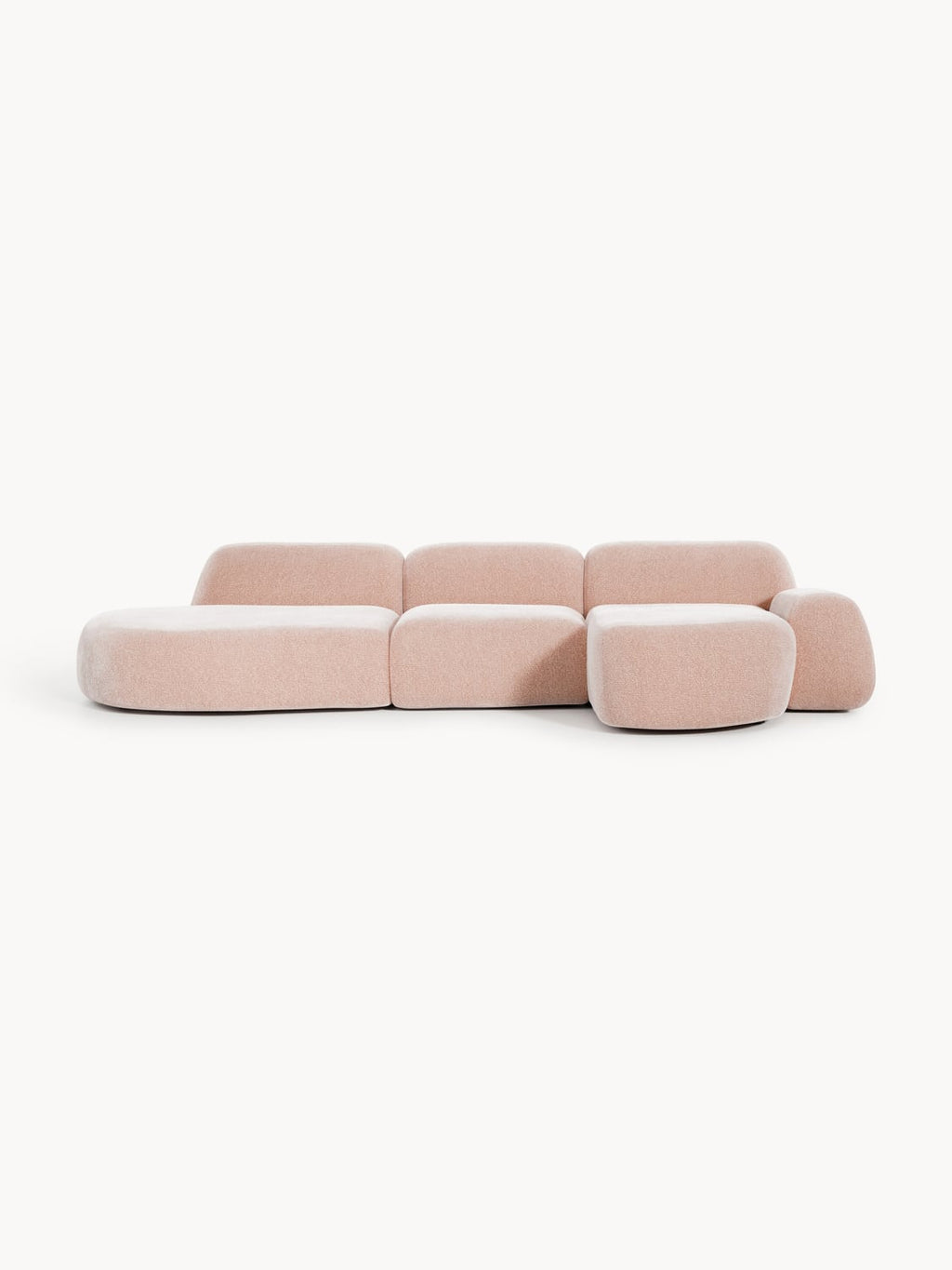 Wolke Modular Corner Sofa (4-seater) with Chaise Longue — Wheat