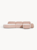 Wolke Modular Corner Sofa (4-seater) with Chaise Longue — Wheat