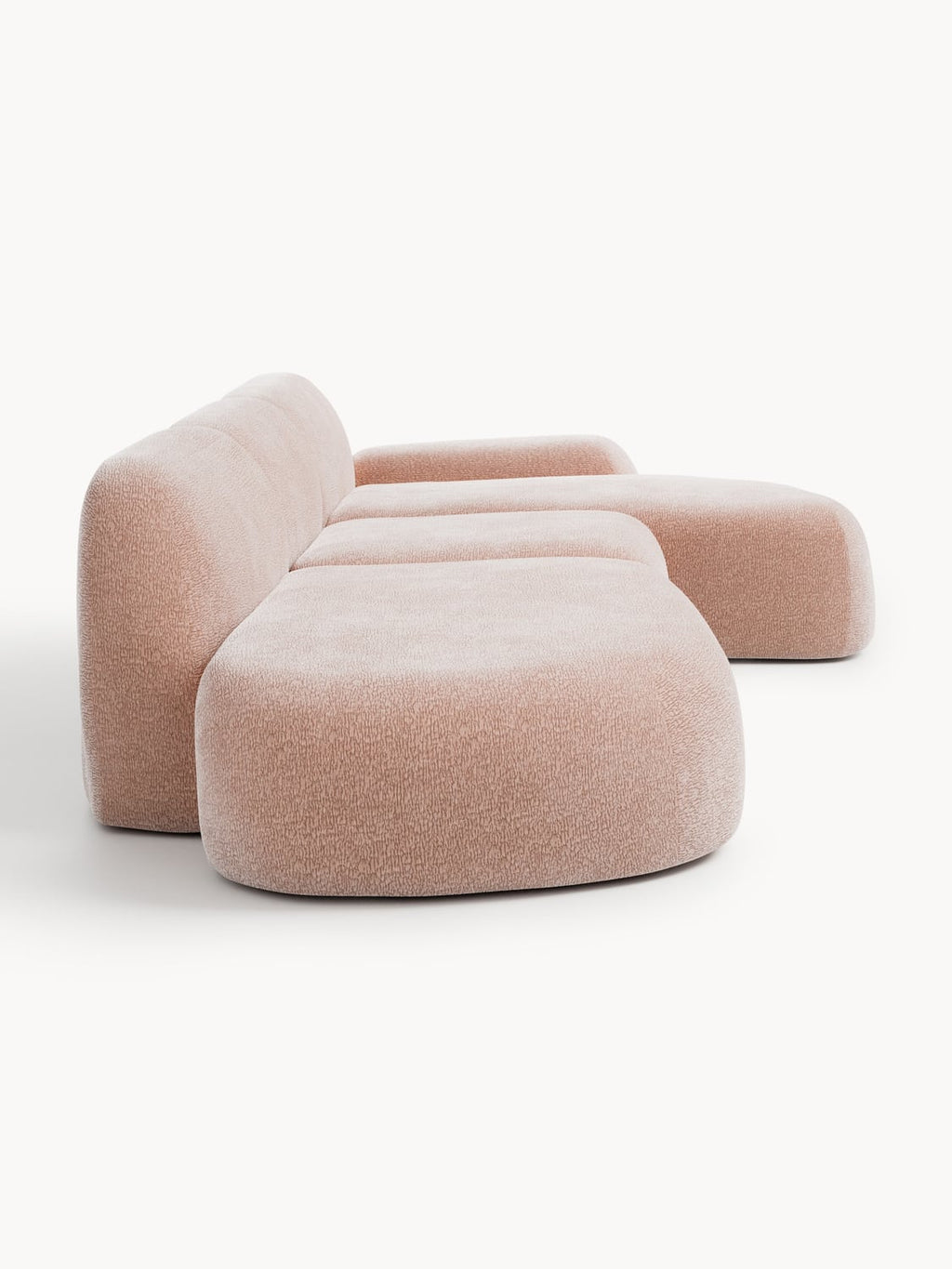 Wolke Modular Corner Sofa (4-seater) with Chaise Longue — Wheat