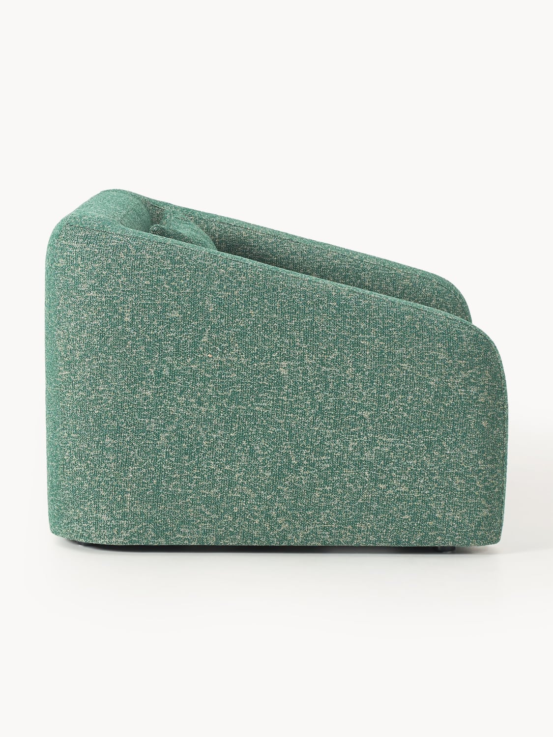 Eliot Bouclé-Sleeper Chair — Dark Grey