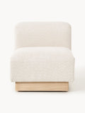Natalie Middle Module in Teddy Bouclé — Ivory