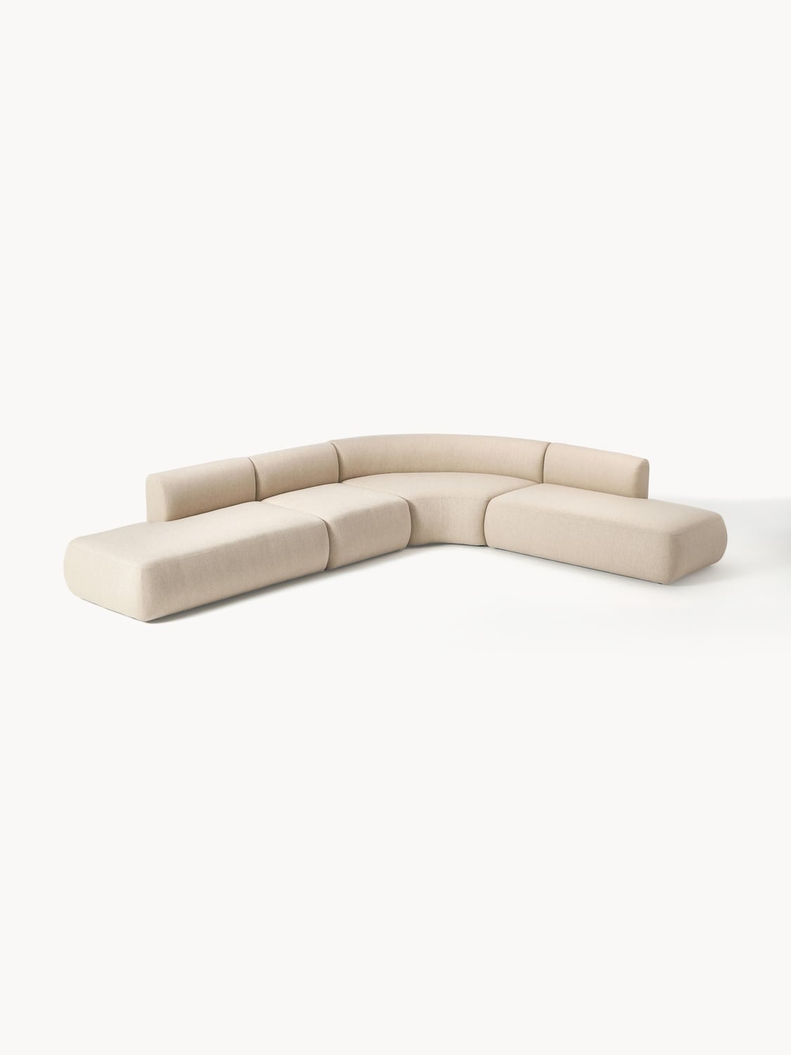 Sofia Modular Corner Sofa (4-seater) — Rose