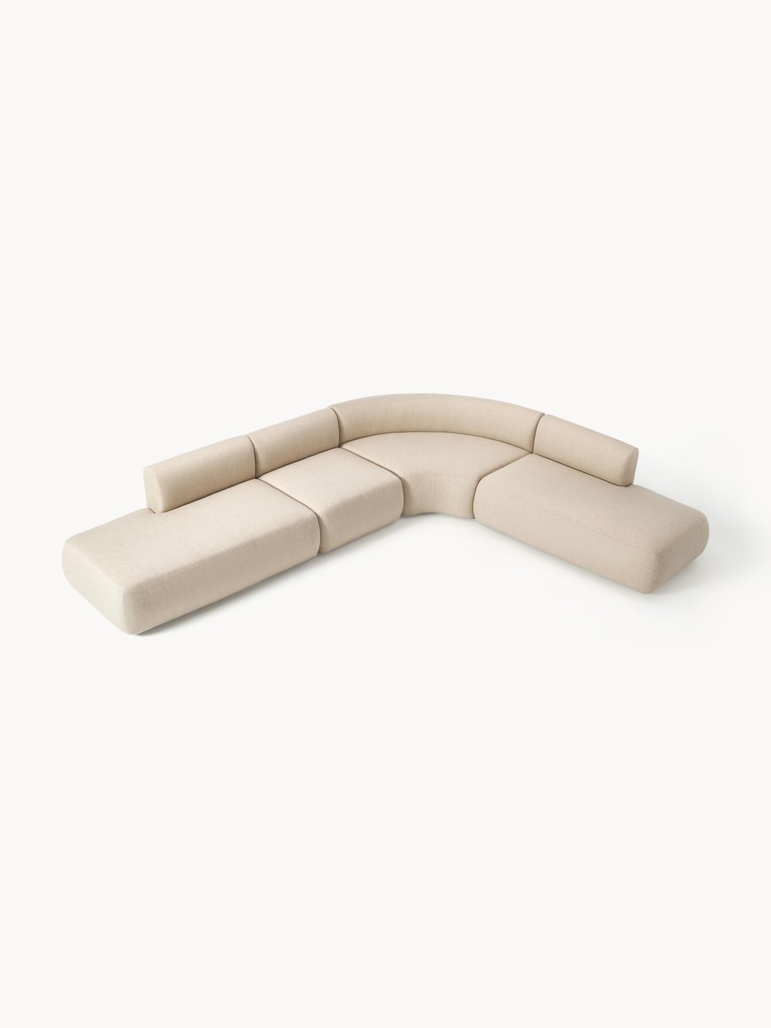 Sofia Modular Corner Sofa (4-seater) — Rose