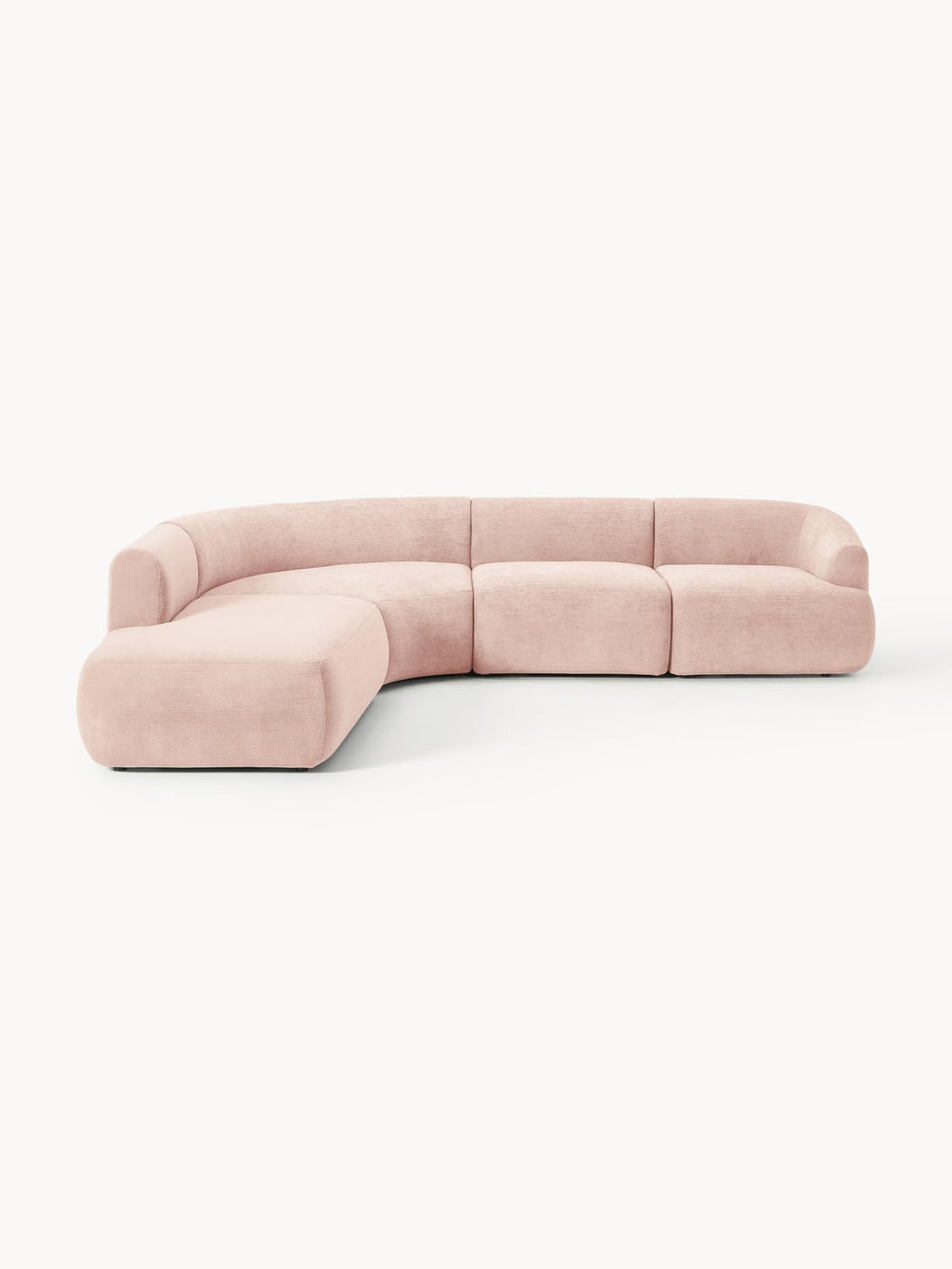 Sofia Modular Corner Sofa (4-seater) — Powder Pink
