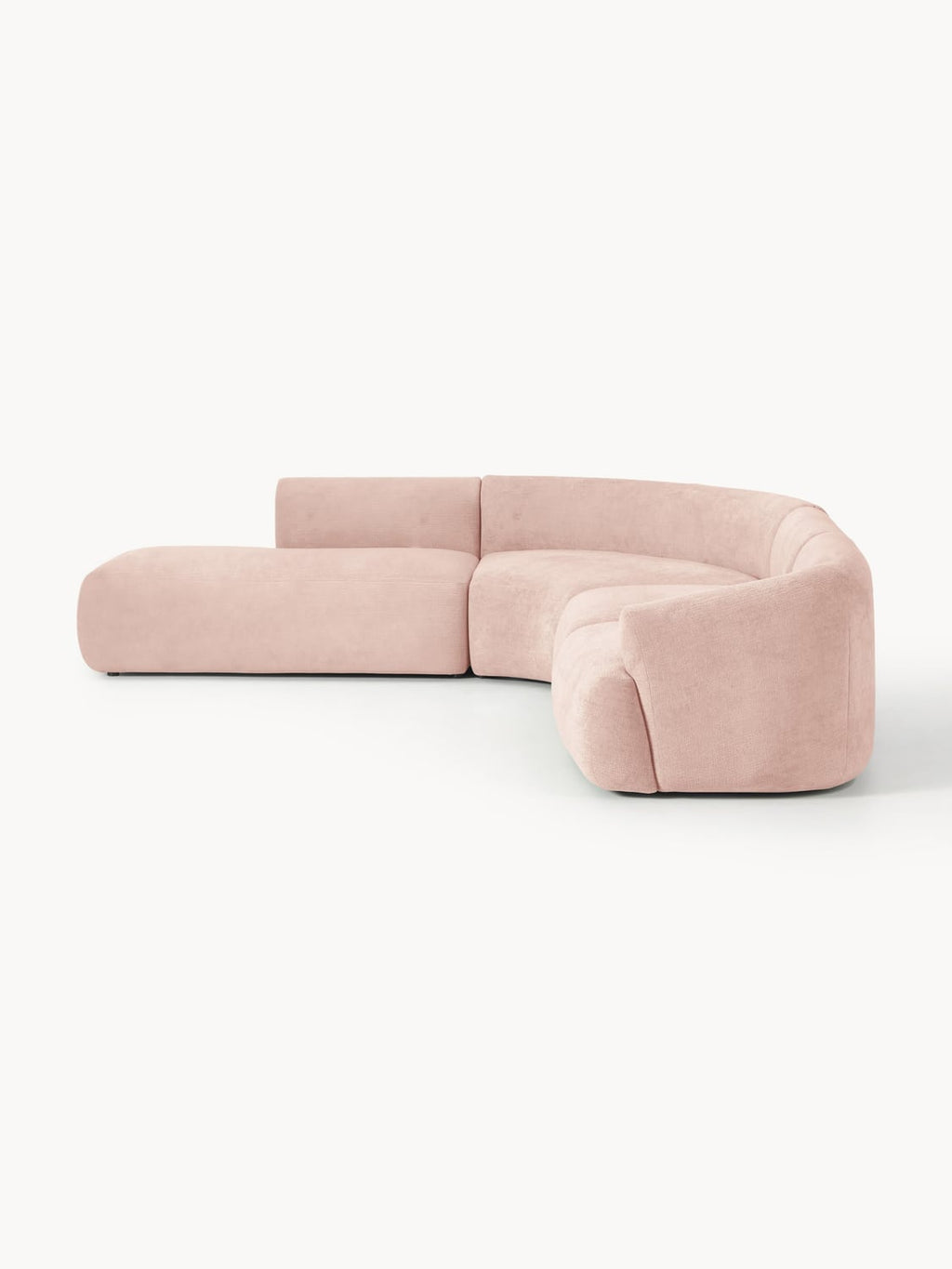 Sofia Modular Corner Sofa (4-seater) — Powder Pink