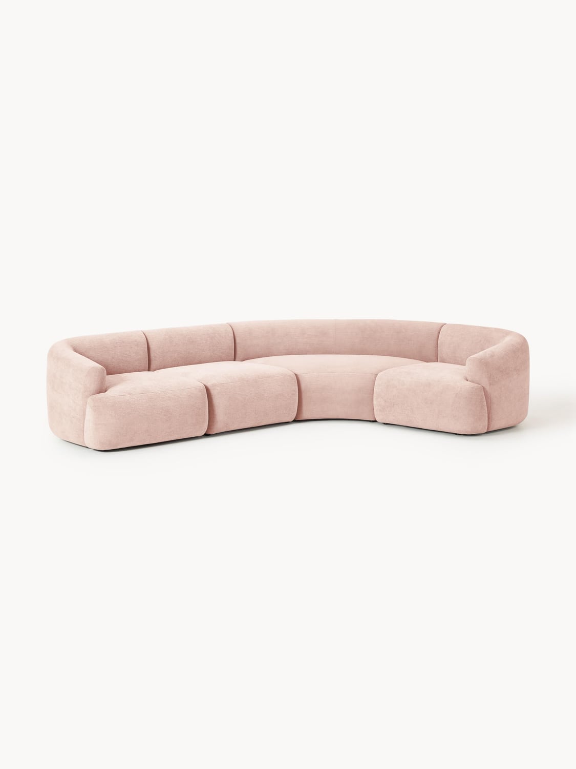 Sofia Modular Corner Sofa (4-seater) — Dusty Pink