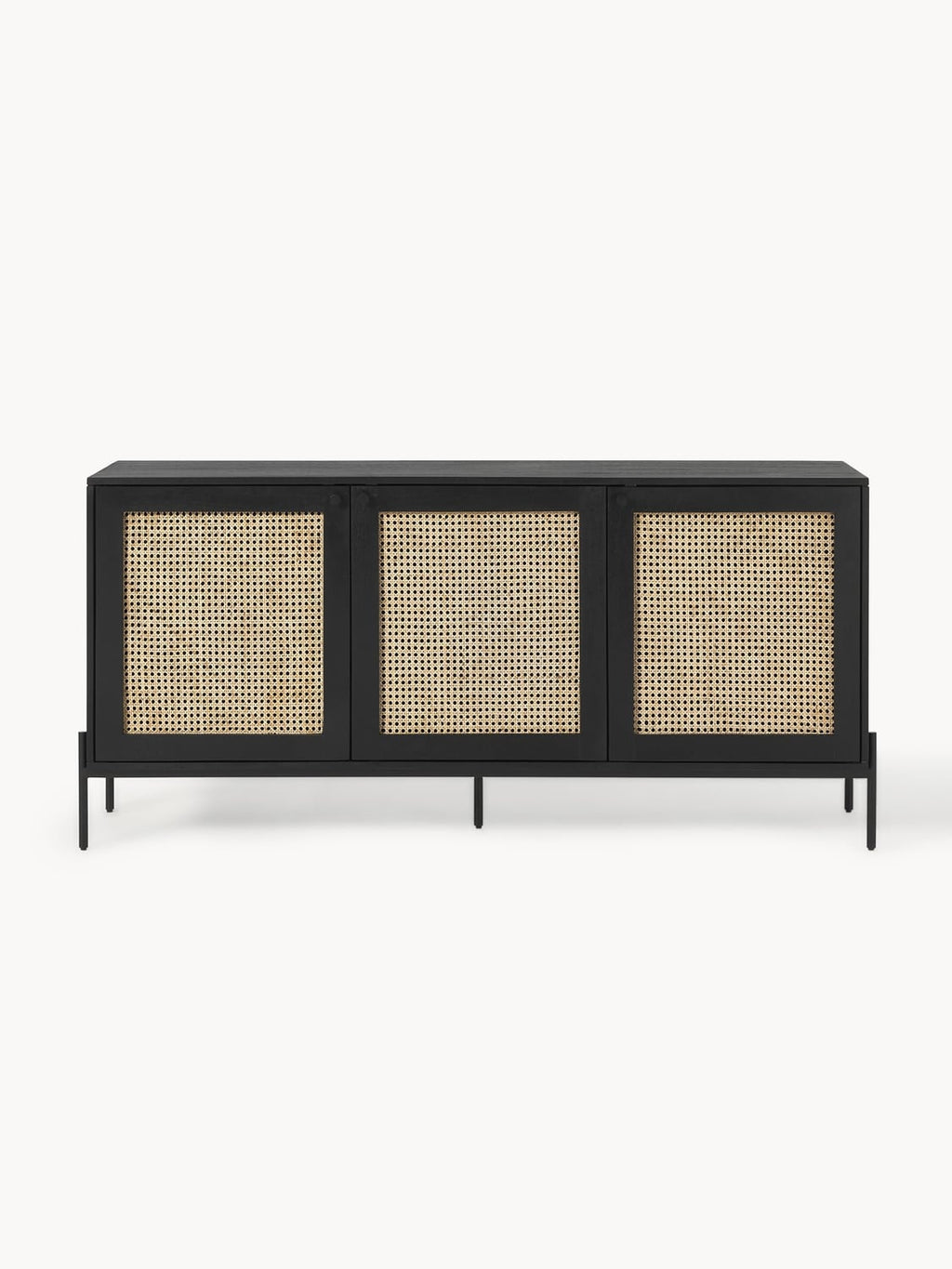 Vienna Sideboard with Viennese Cane — Dark Grey