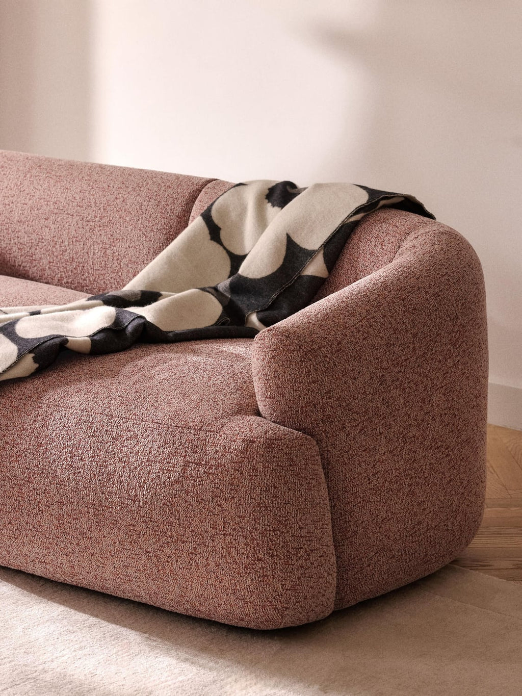 Sofia Bouclé Corner Module — Taupe