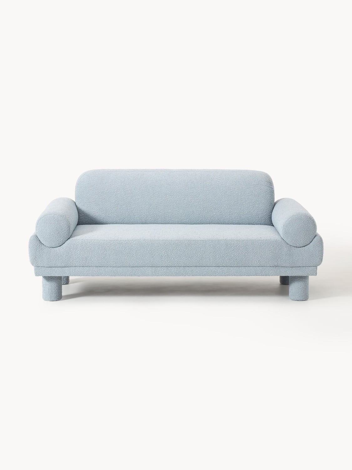 Lilo Bouclé Sofa (2-seater) — Light Grey