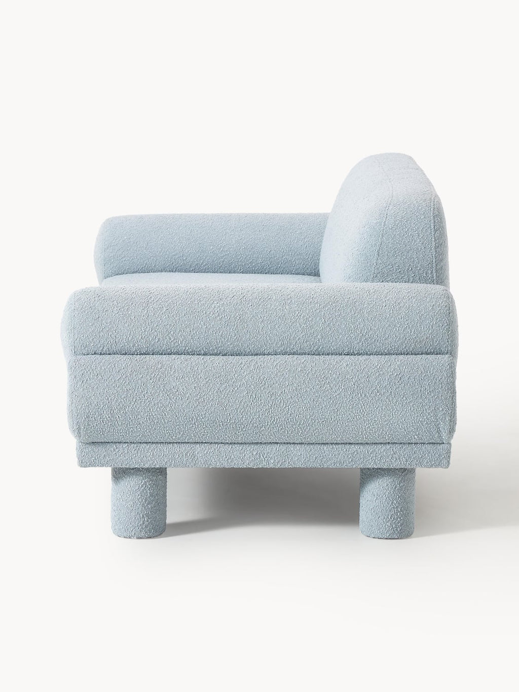 Lilo Bouclé Sofa (2-seater) — Light Grey