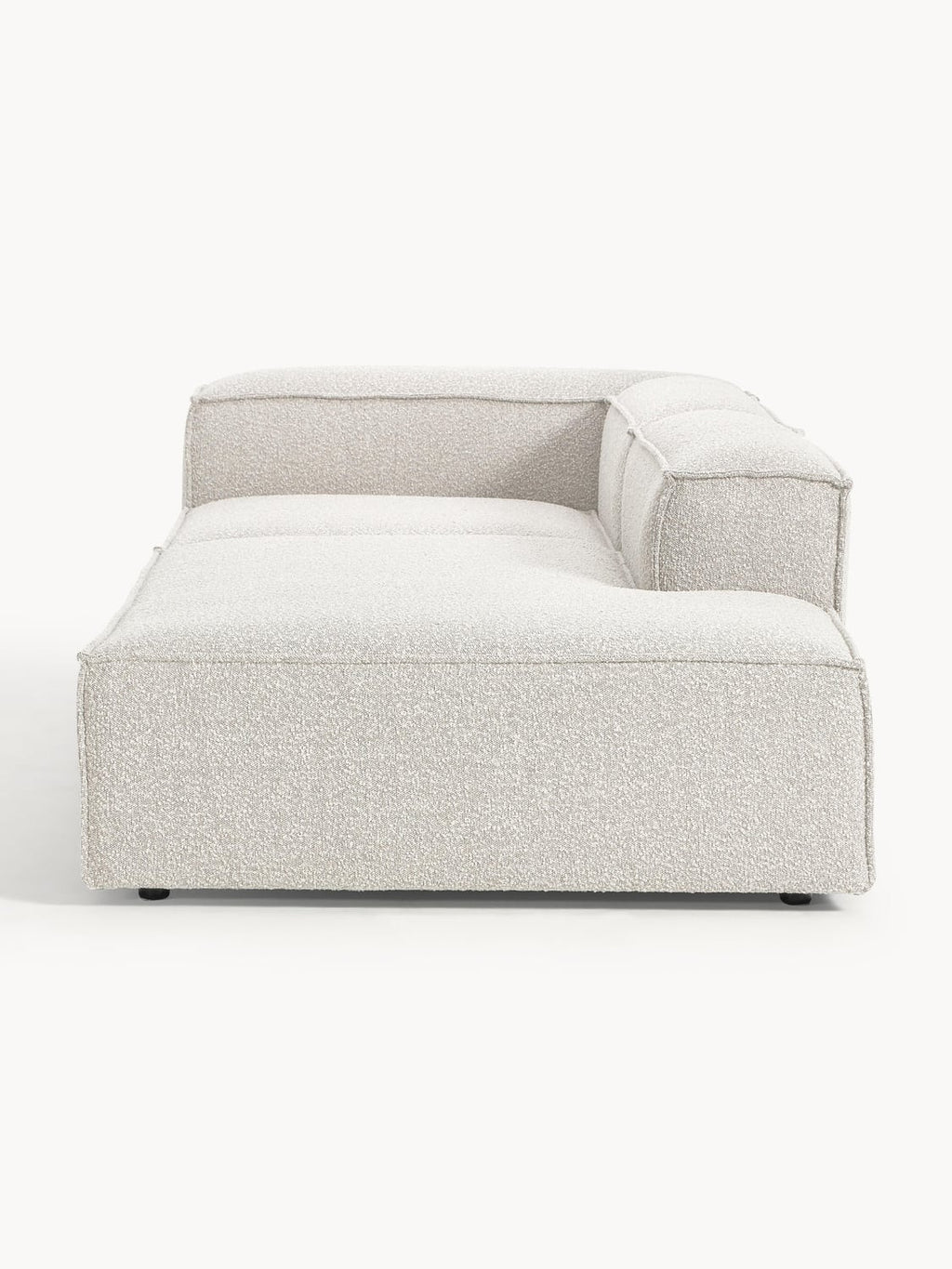 Lennon Modular Ottoman in Bouclé — Light Grey