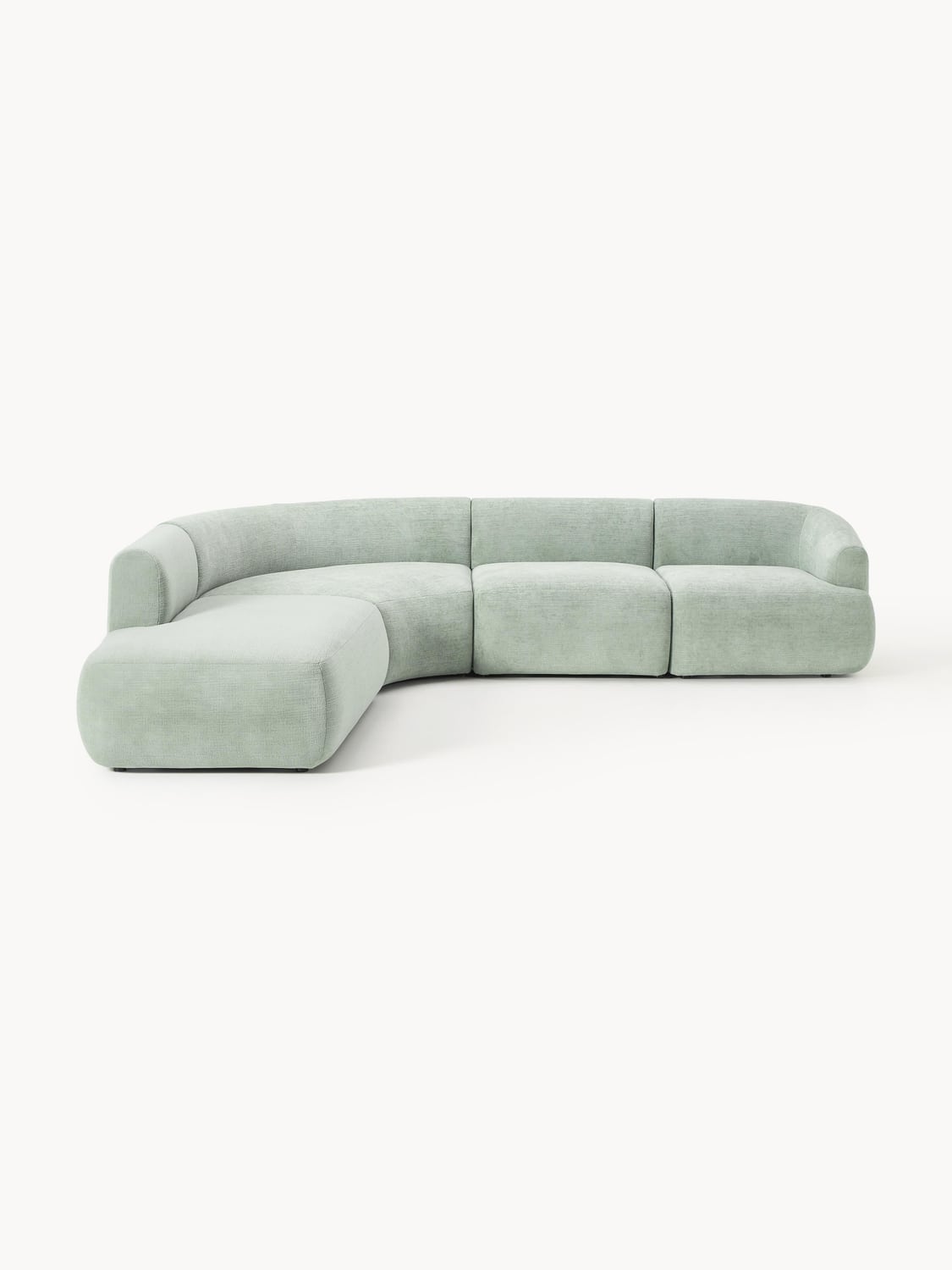 Sofia Modular Corner Sofa (4-seater) — Pearl Grey
