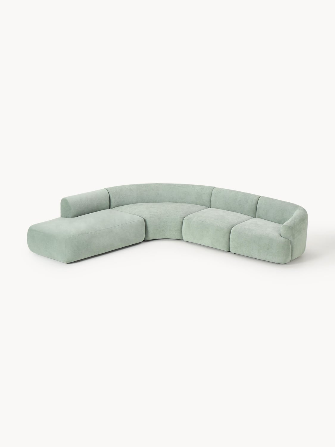 Sofia Modular Corner Sofa (4-seater) — Pearl Grey