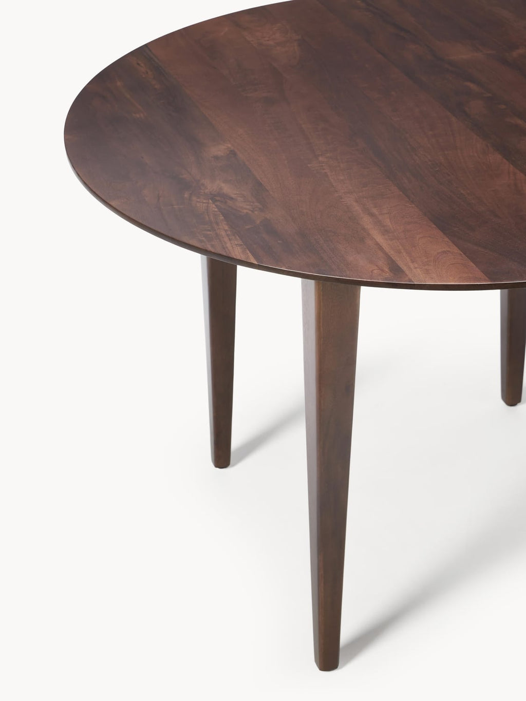 Archie Round Dining Table in Mango Wood, Ø 110 cm