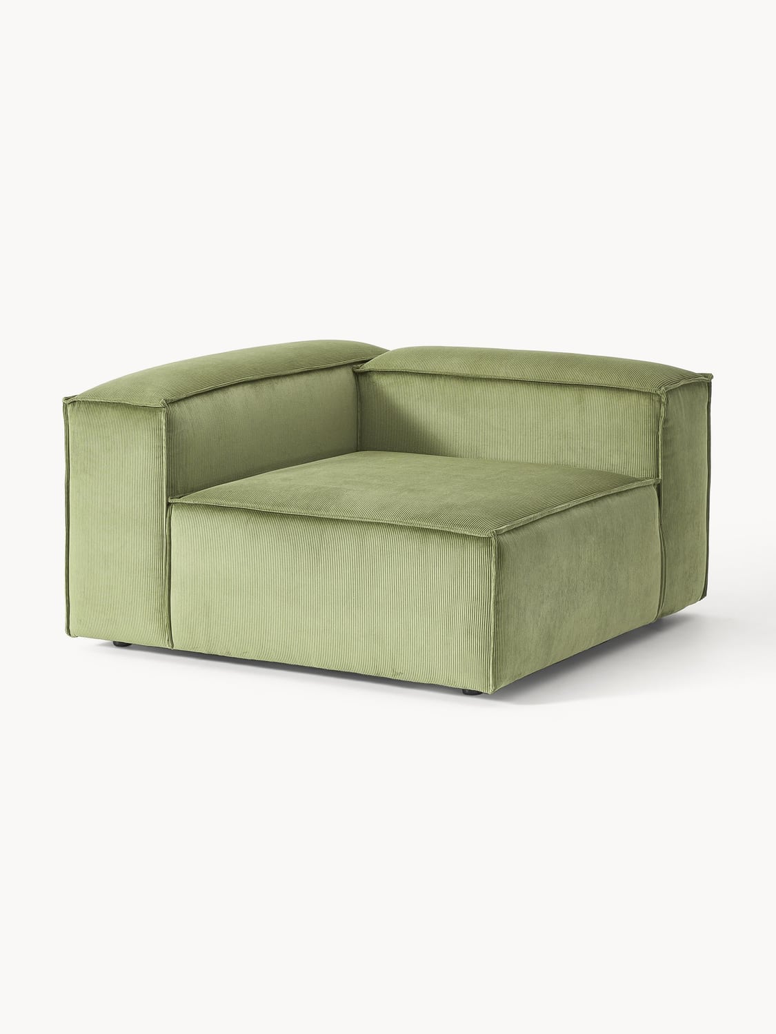 Lennon Corner Module in Corduroy — Taupe