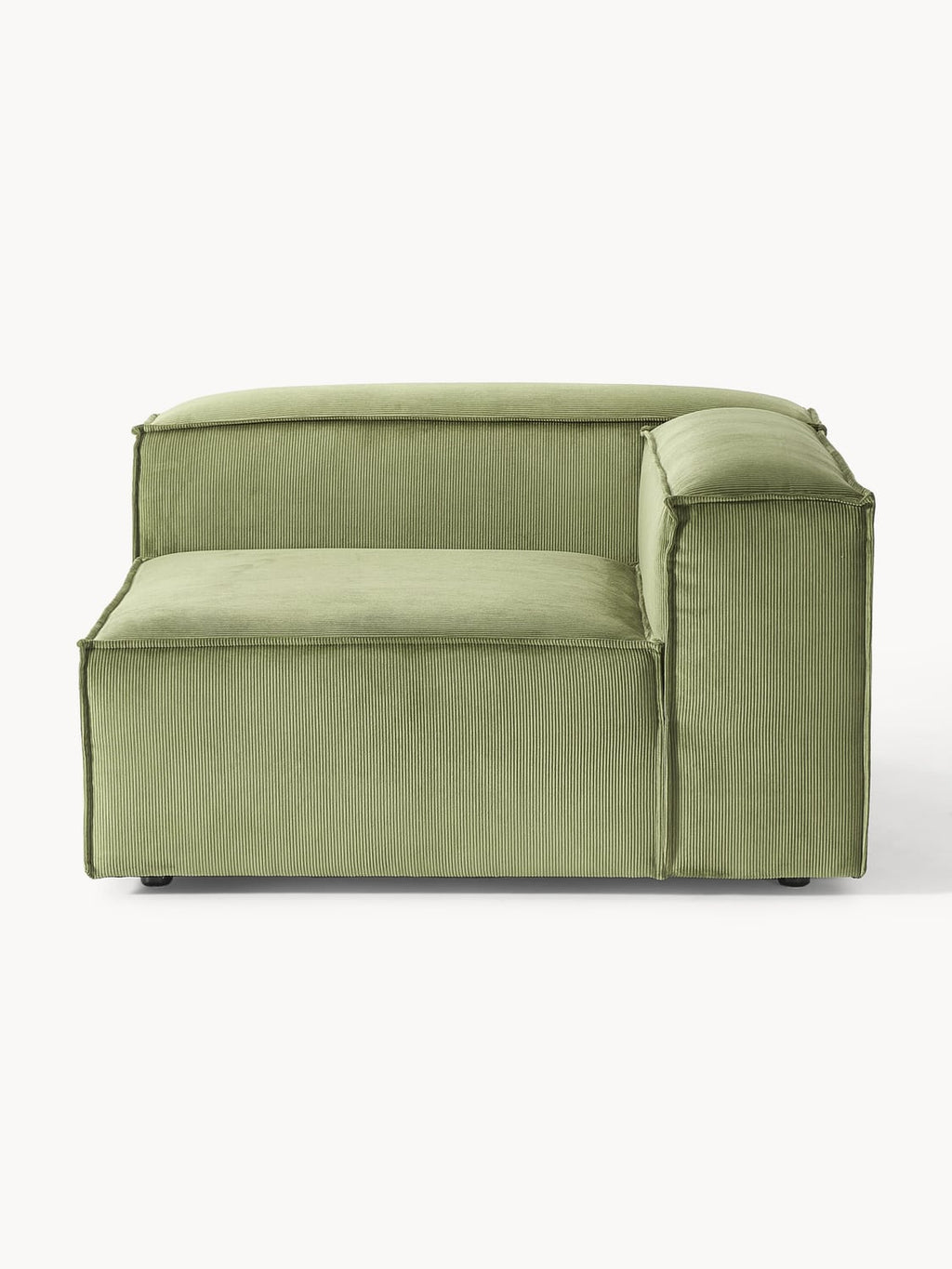 Lennon Corner Module in Corduroy — Taupe