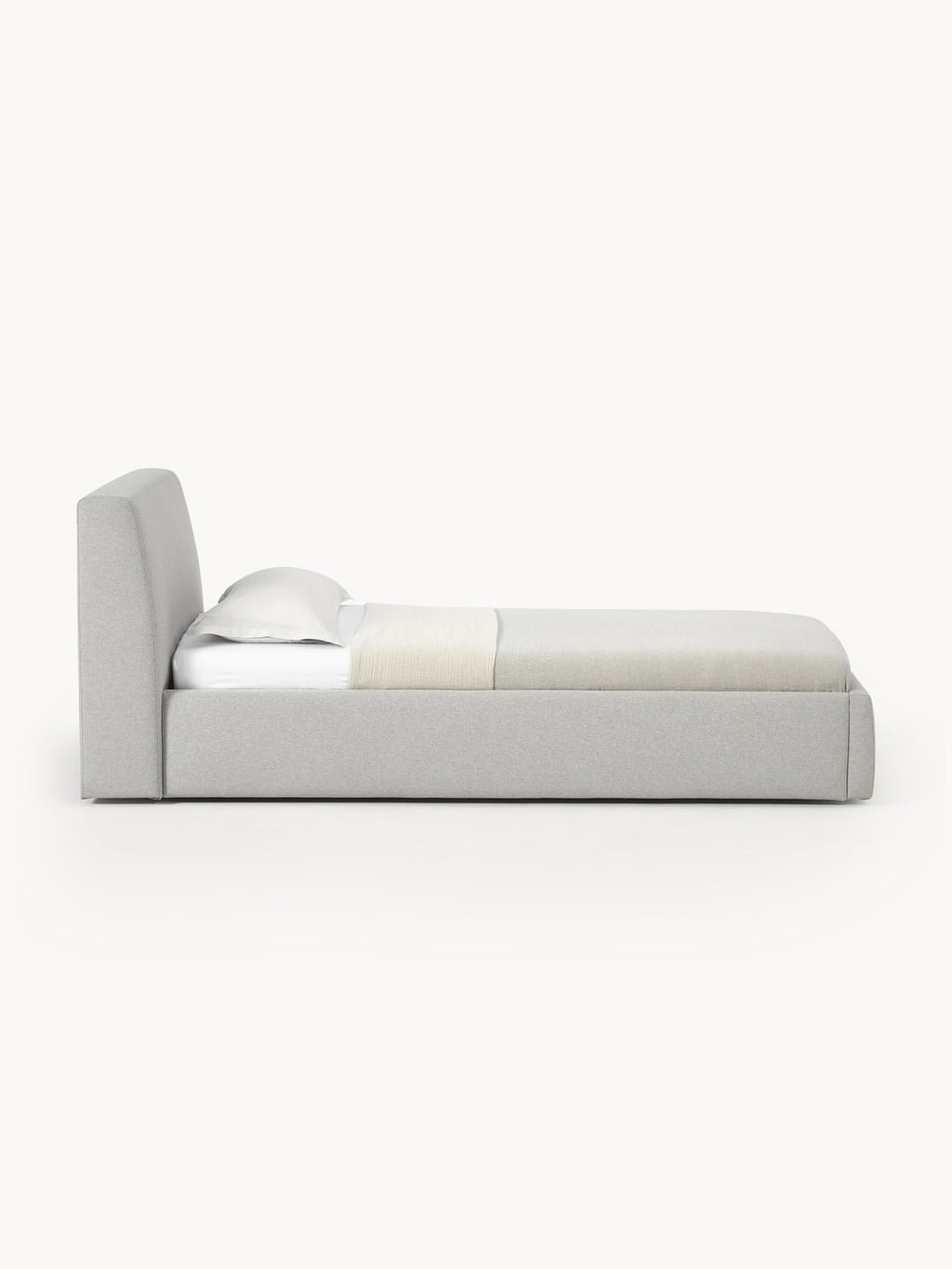 Cloud Single Bed — Pearl Grey