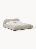 Wolke Upholstered Bed with Storage — Oatmeal