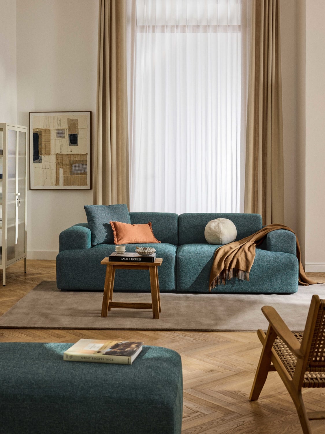 Melva Sofa (3-seater) — Teal