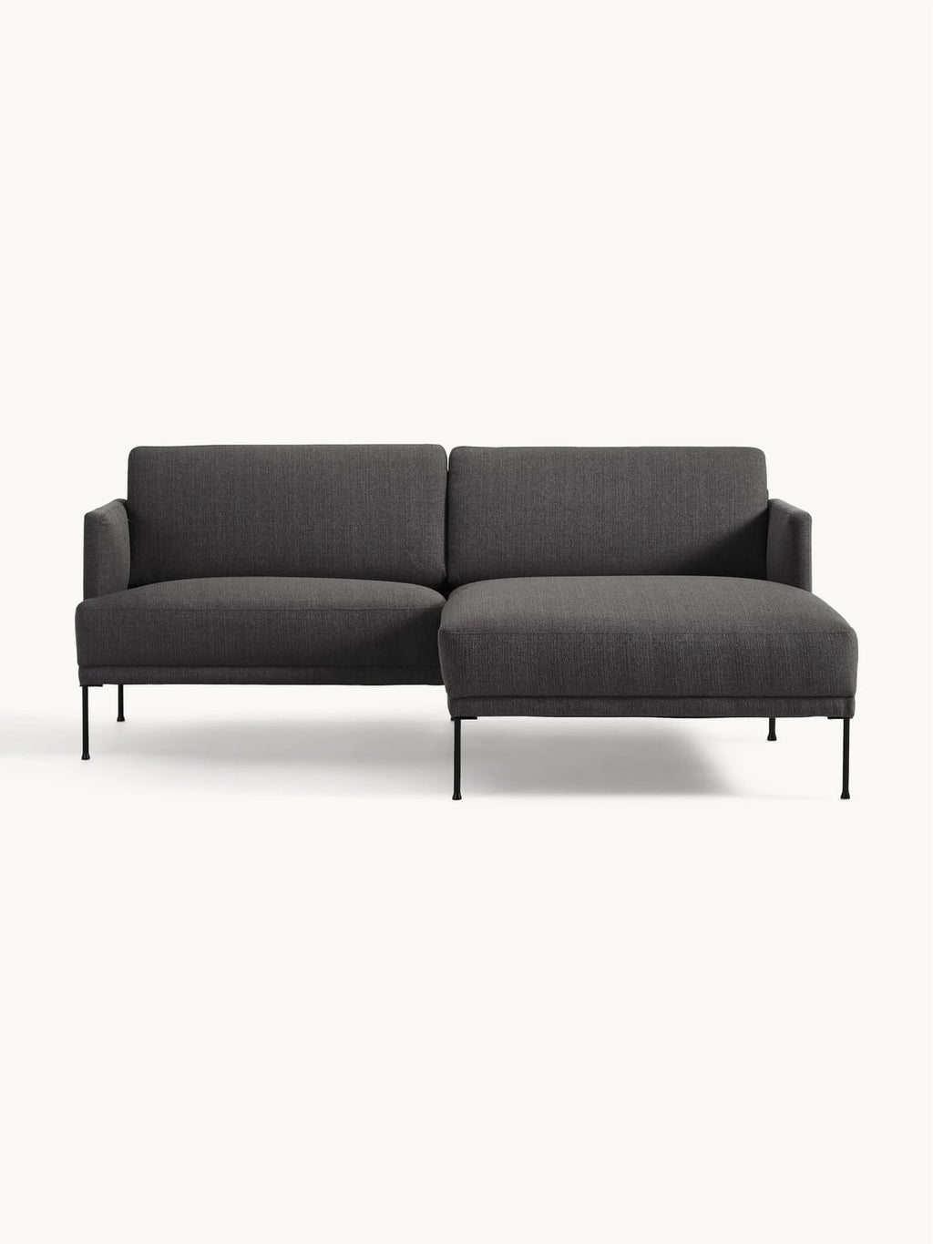 Fluente Small Corner Sofa — Dark Grey