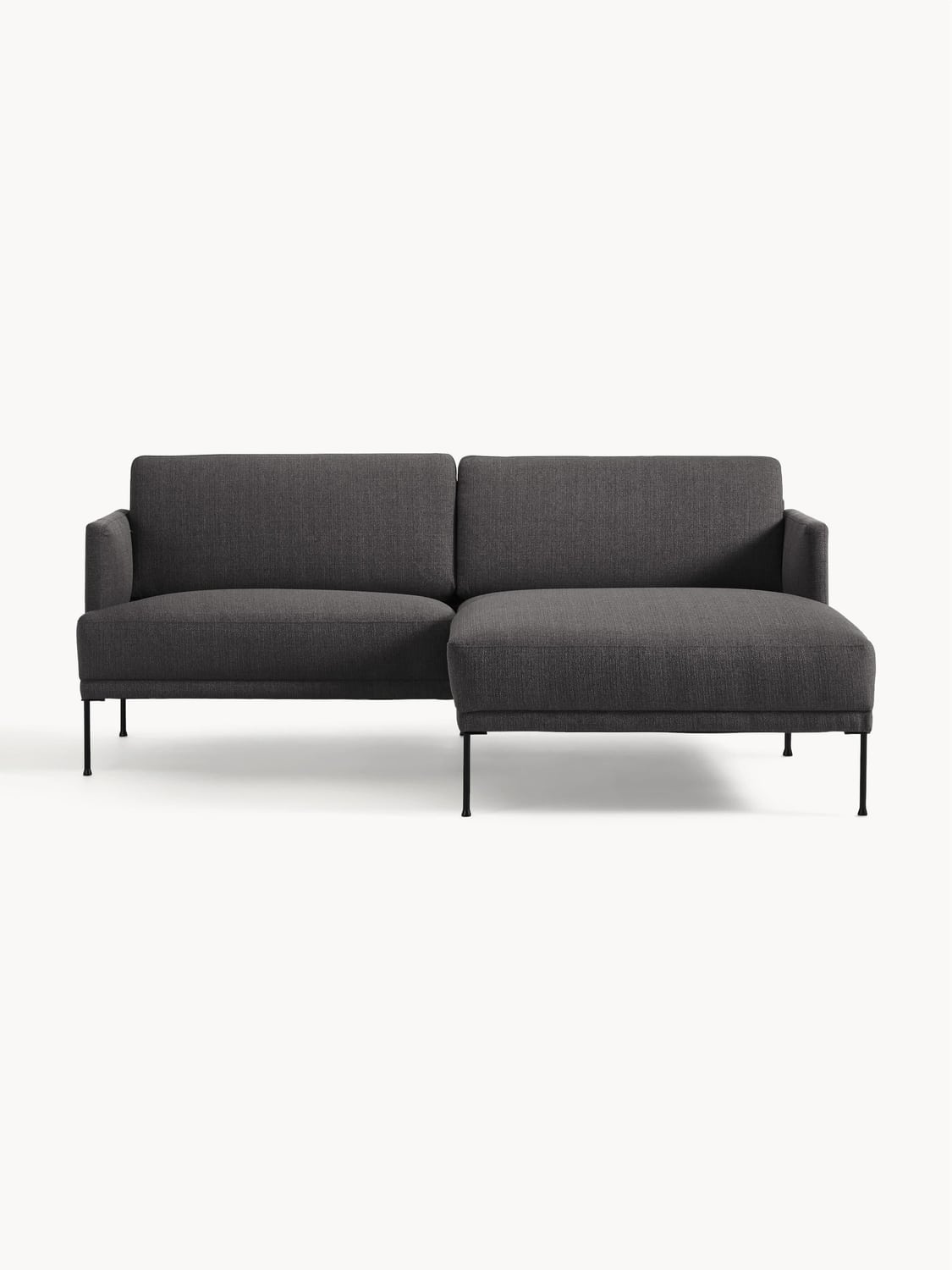 Fluente Small Corner Sofa — Dark Grey