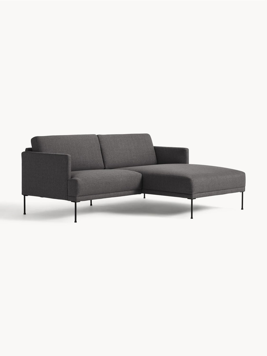 Fluente Small Corner Sofa — Dark Grey