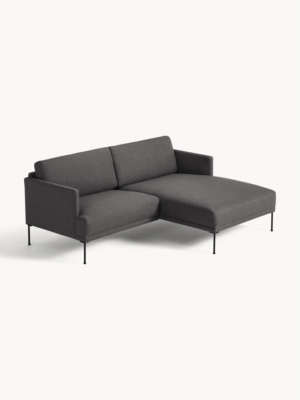 Fluente Small Corner Sofa — Dark Grey