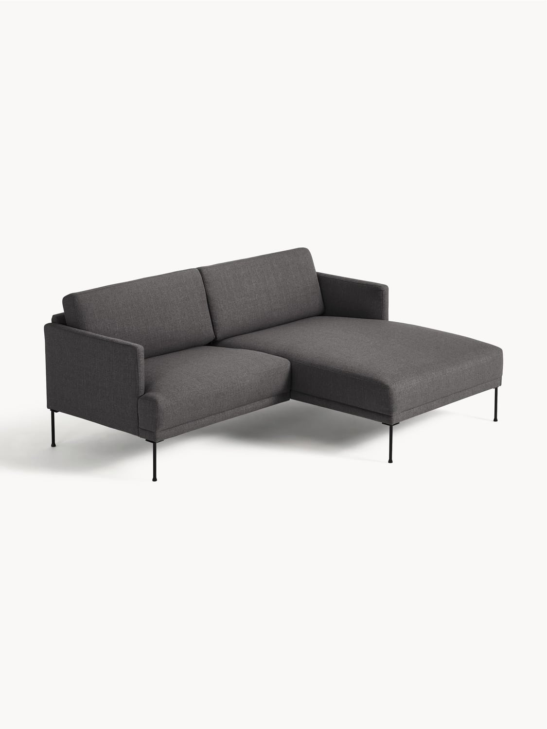 Fluente Small Corner Sofa — Dark Grey