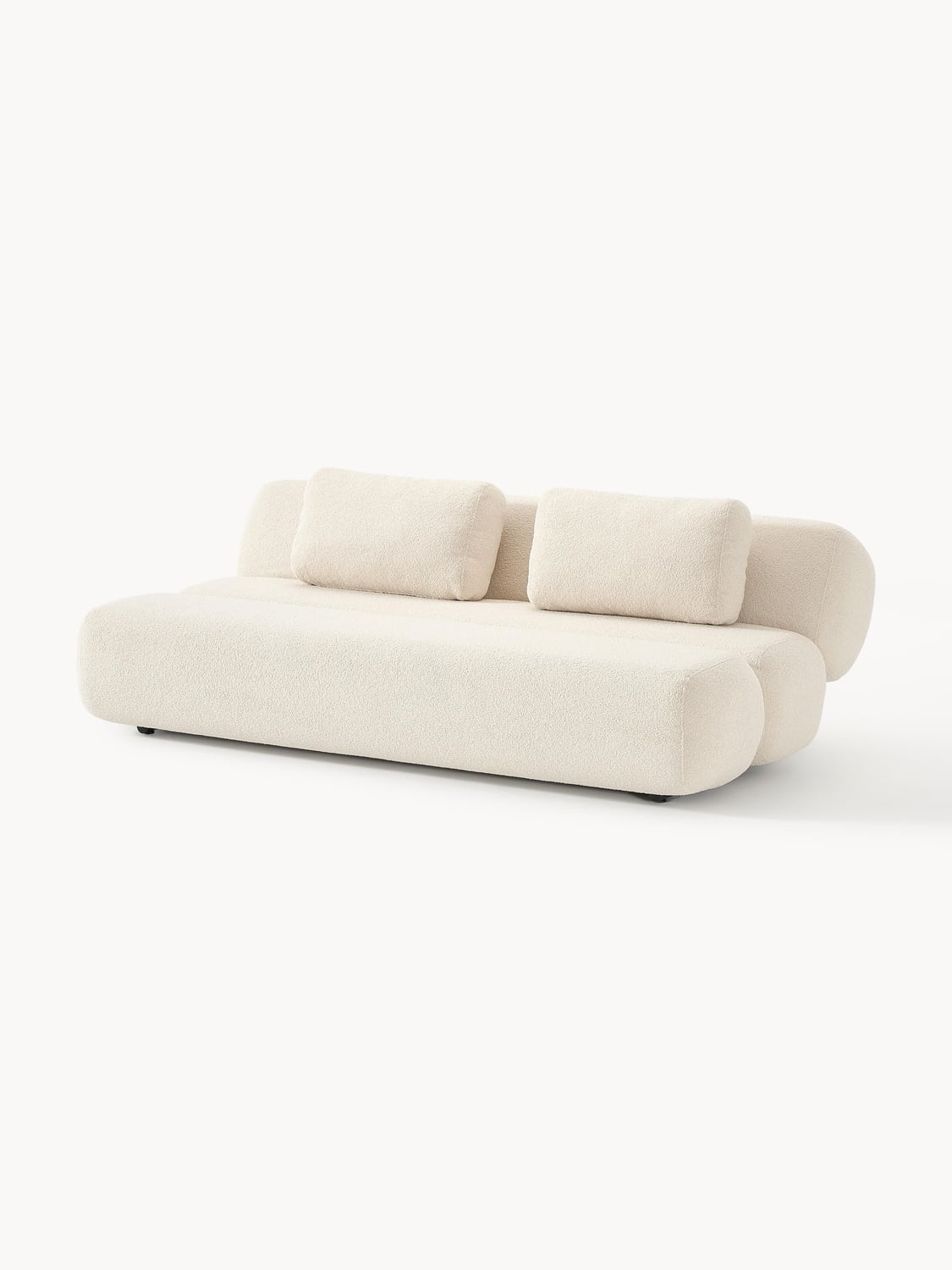 Caterpillar Teddy-Sofa Bed (3-seater) — Blush