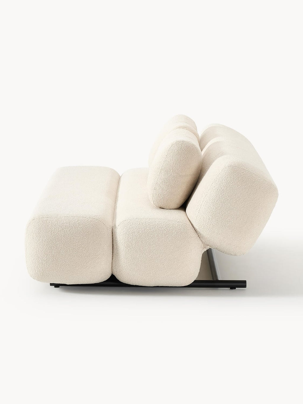 Caterpillar Teddy-Sofa Bed (3-seater) — Blush