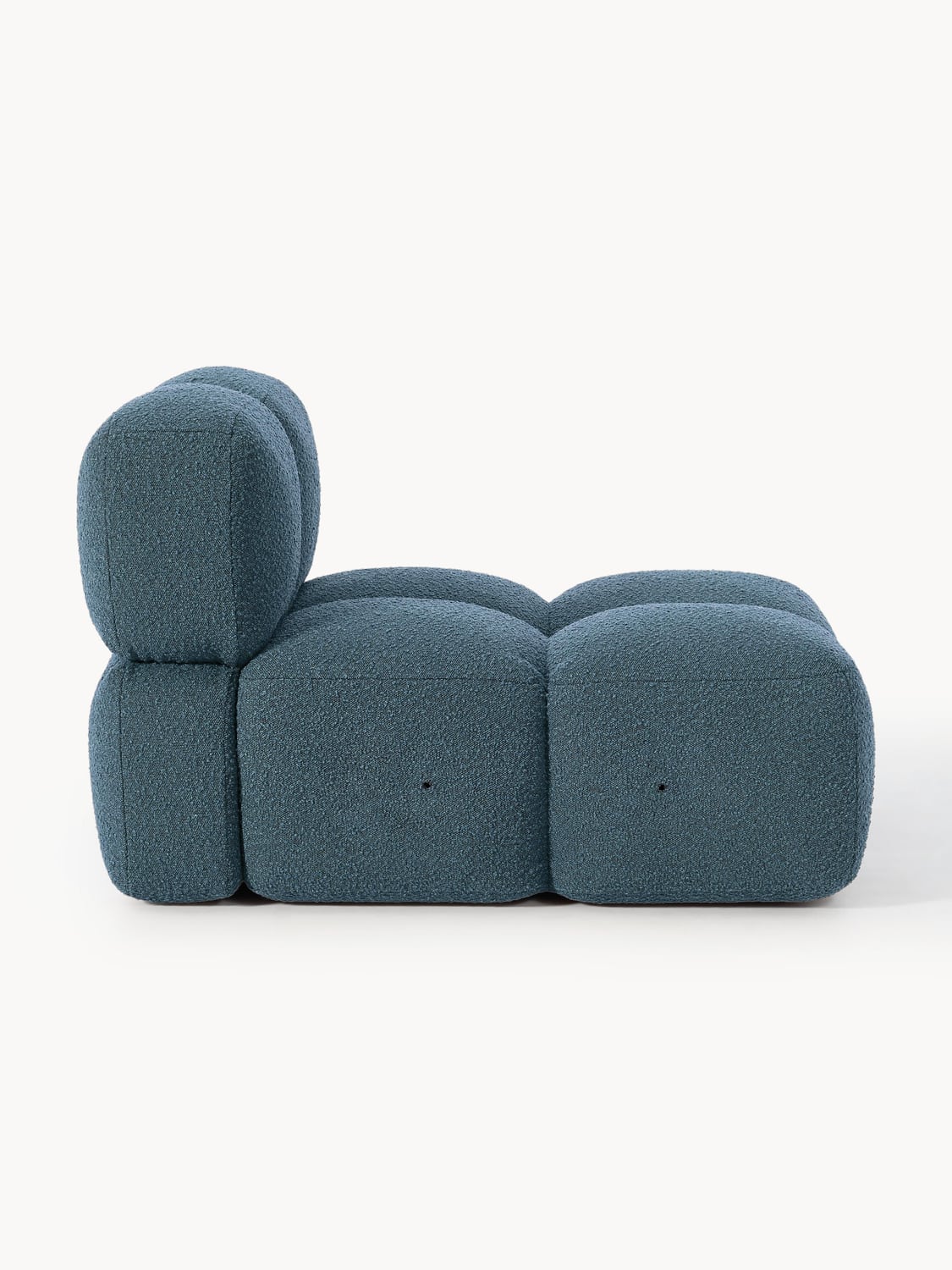 Tayla Middle Module in Bouclé — Petrol