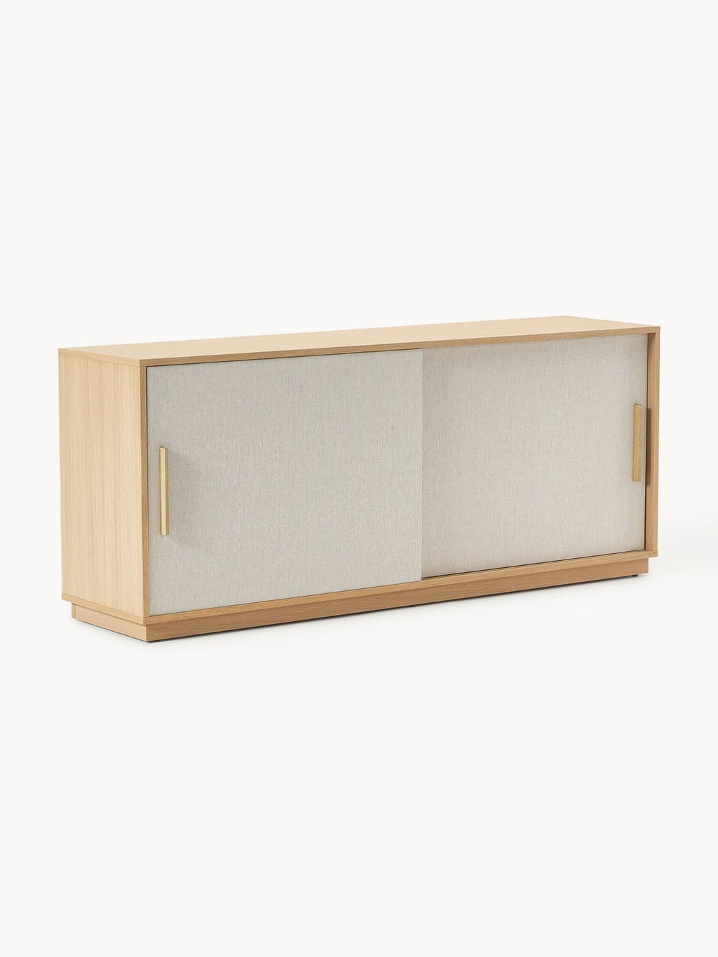 Wisp Wooden Sideboard with Upholstered Front — Oatmeal