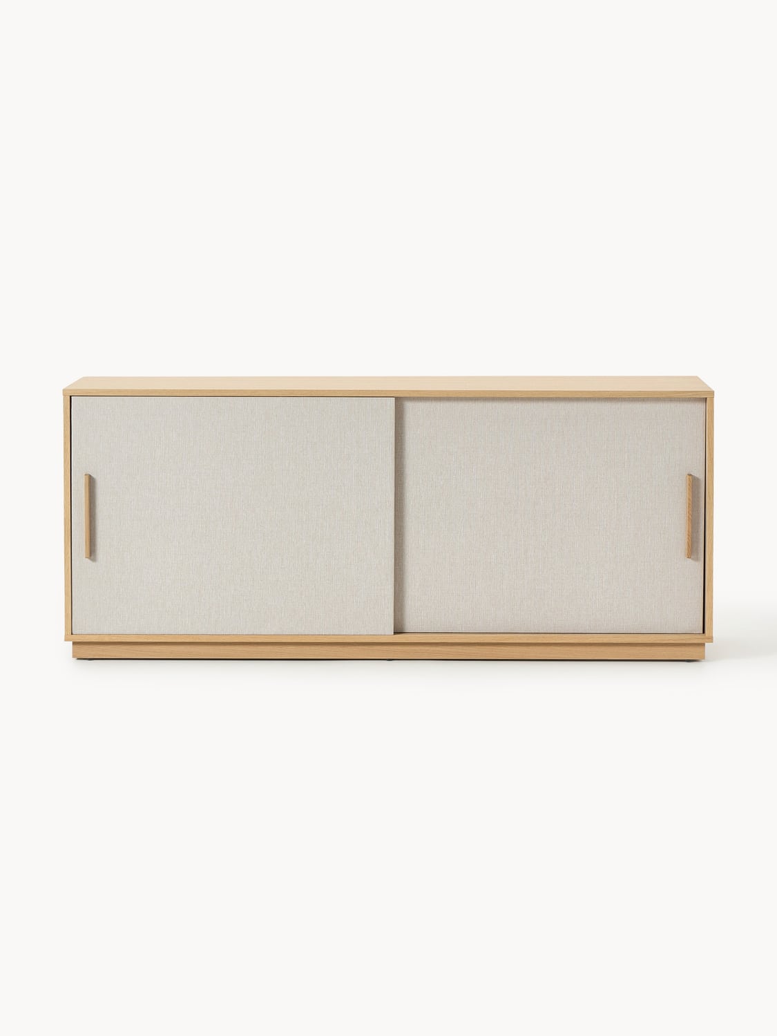 Wisp Wooden Sideboard with Upholstered Front — Oatmeal