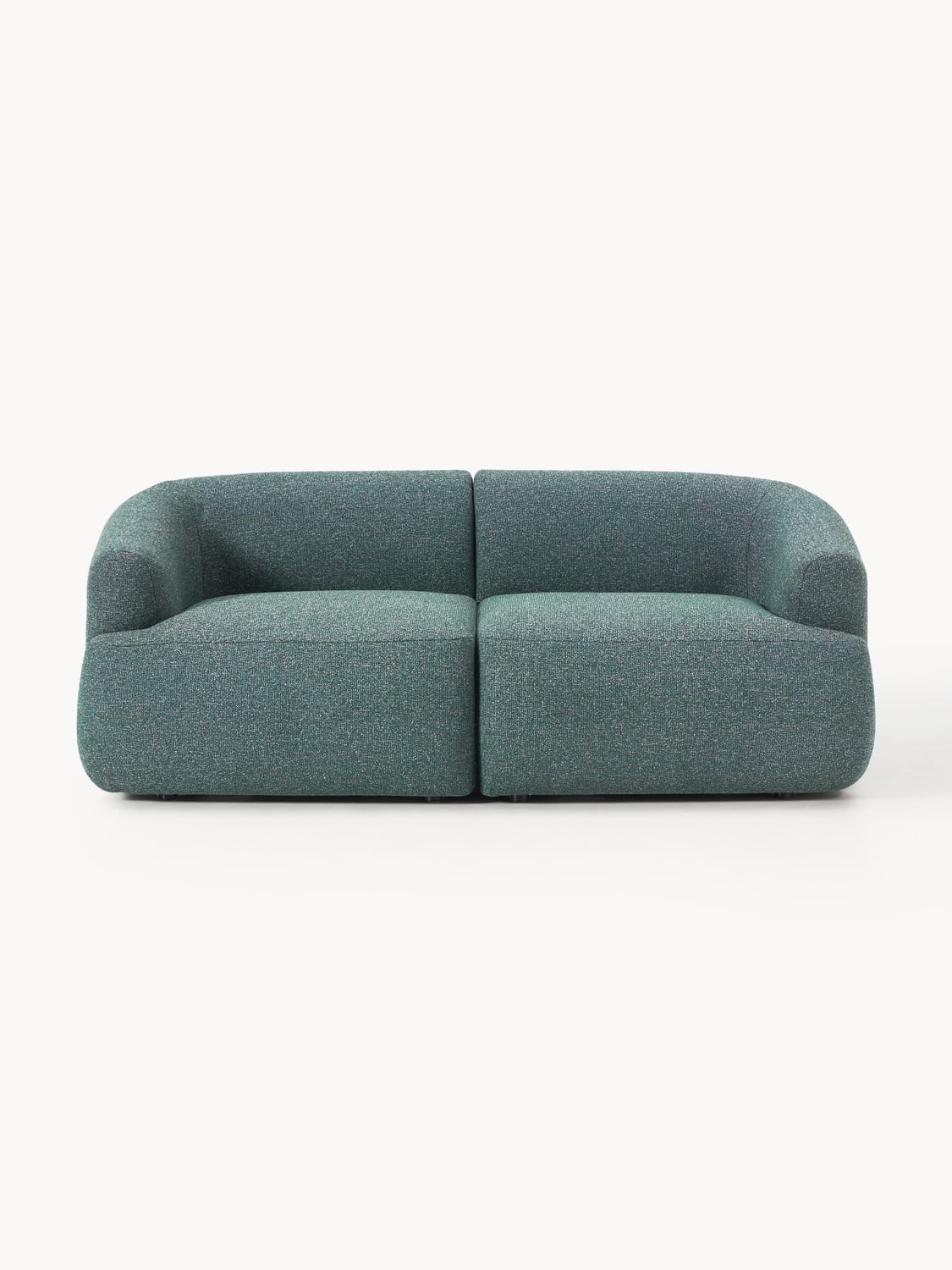 Sofia Modular Bouclé Sofa (2-seater) — Dark Grey