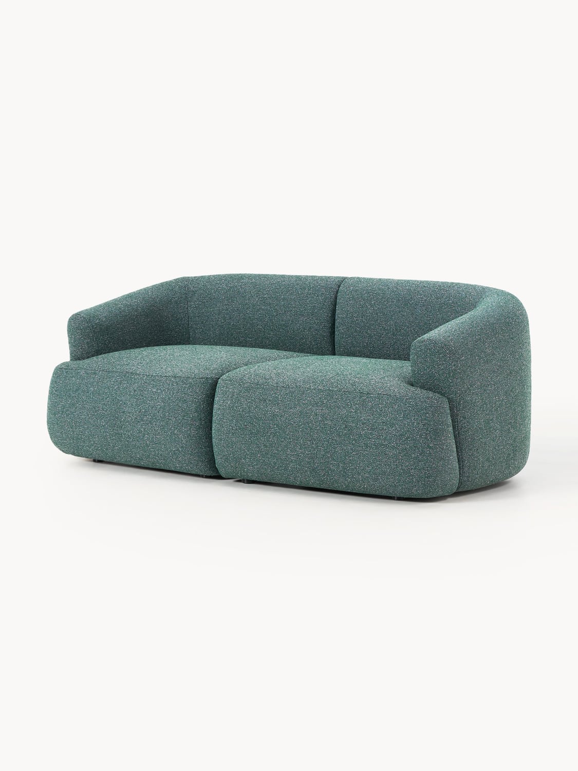 Sofia Modular Bouclé Sofa (2-seater) — Dark Grey