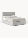 Eliza Box-Spring Bed — Sand Beige