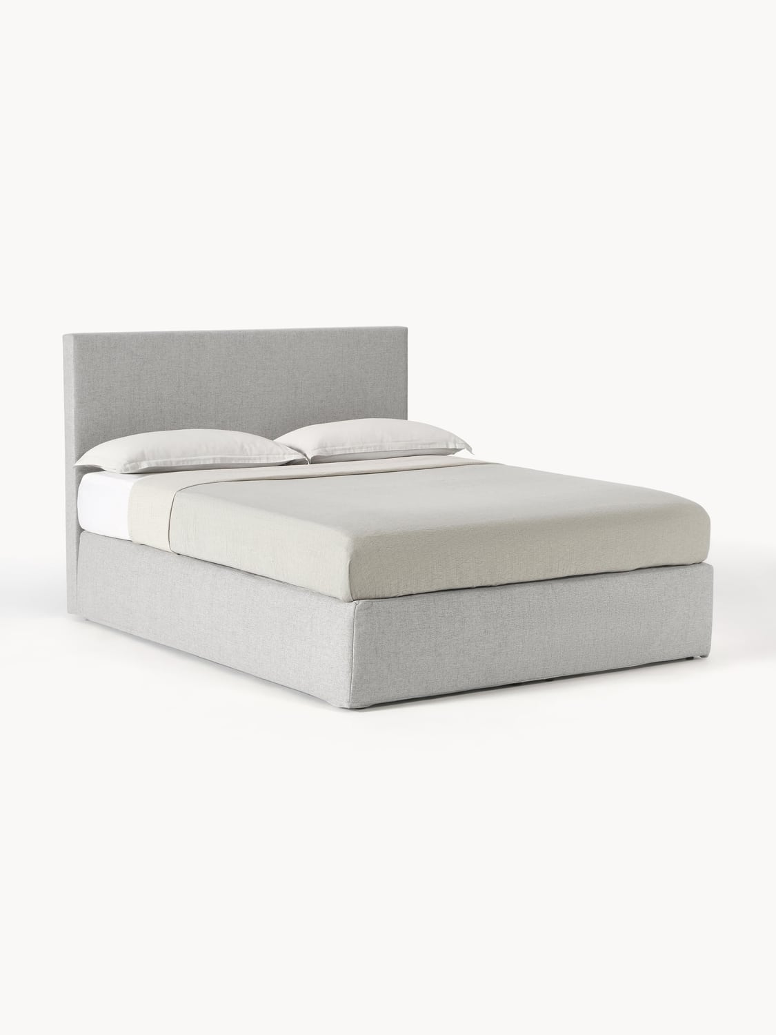 Eliza Box-Spring Bed — Sand Beige