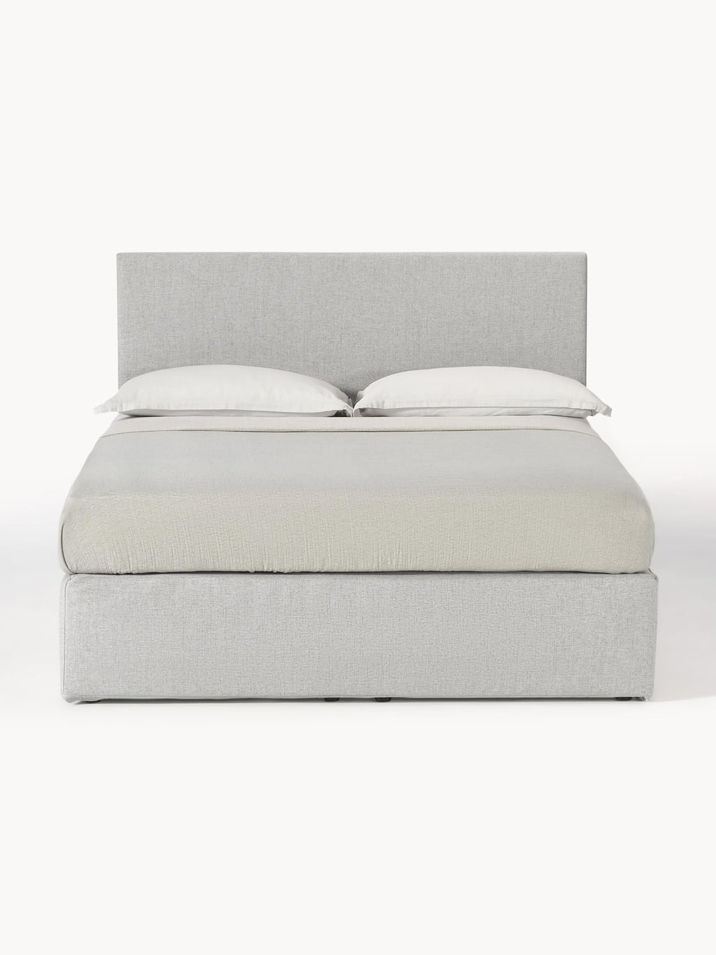 Eliza Box-Spring Bed — Sand Beige