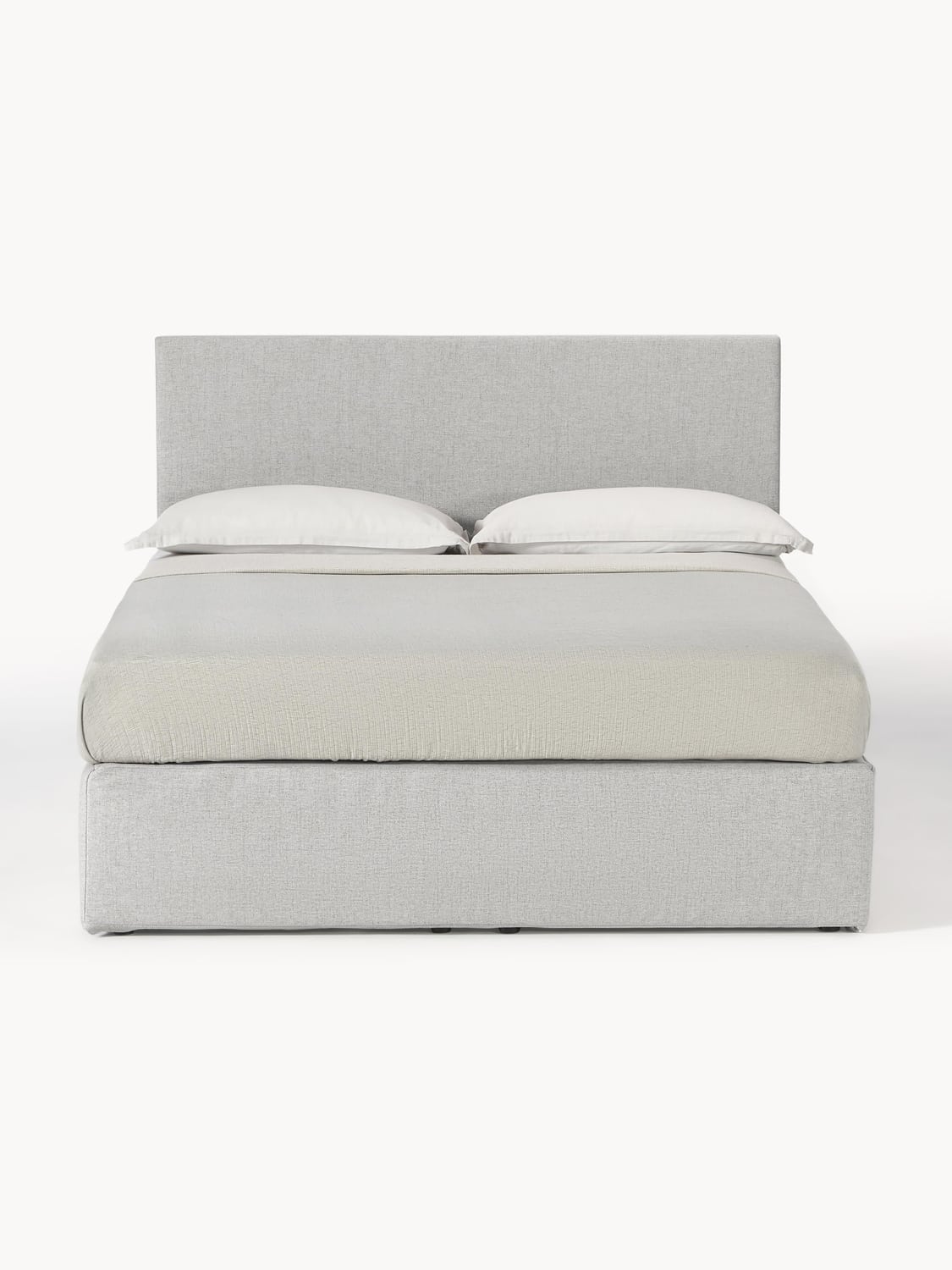 Eliza Box-Spring Bed — Sand Beige