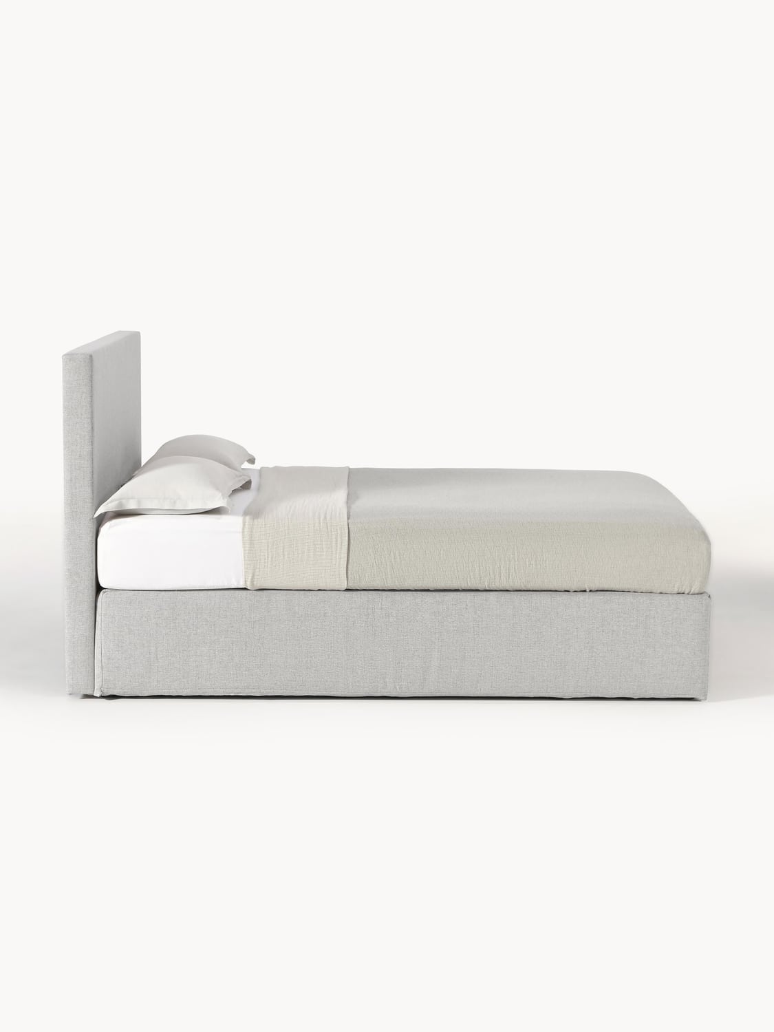 Eliza Box-Spring Bed — Sand Beige