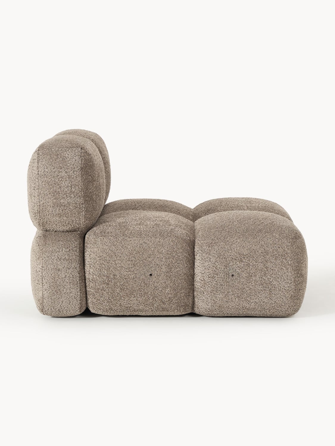 Tayla Middle Module in Teddy Bouclé — Taupe