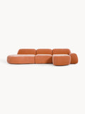 Wolke Modular Corner Sofa (4-seater) with Chaise Longue — Caramel