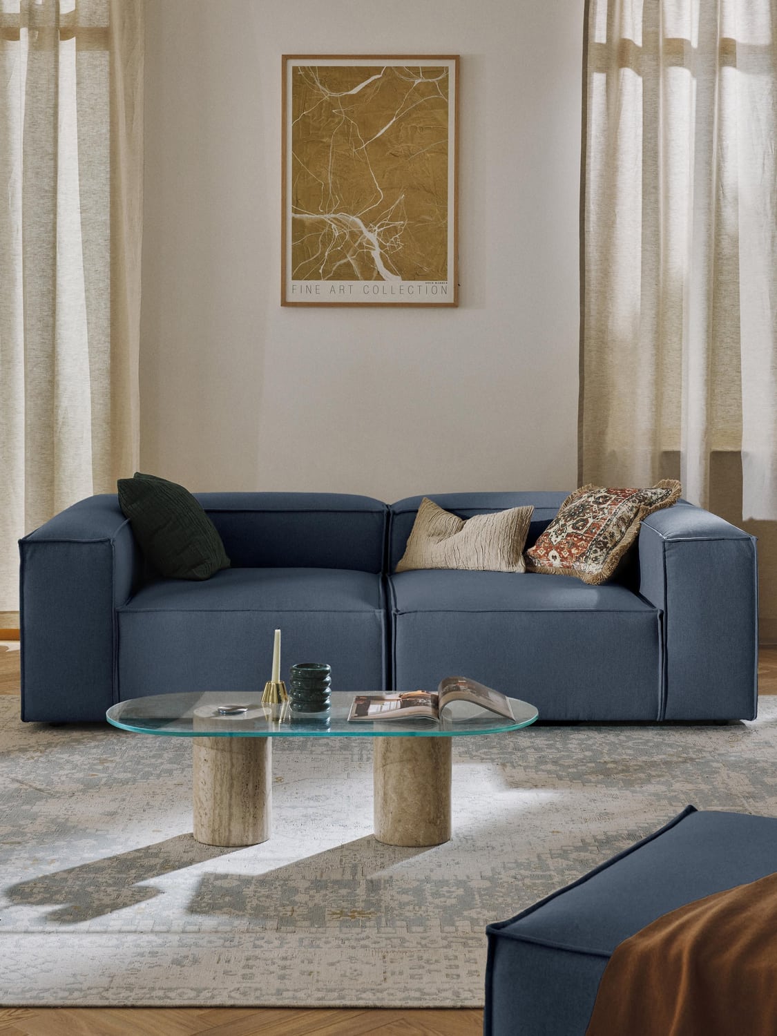 Lennon Modular Sofa (3-seater) — Dark Grey