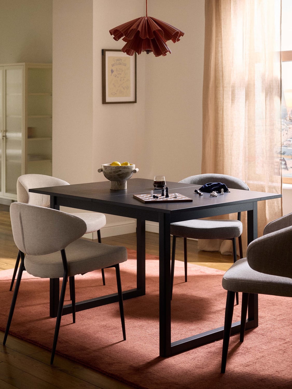 Calla Extendable Dining Table, in various sizes — Grey