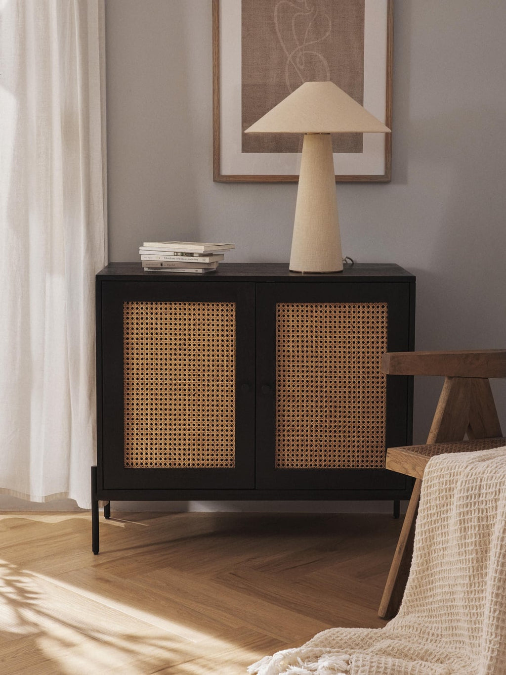 Vienna Sideboard with Viennese Cane — Taupe