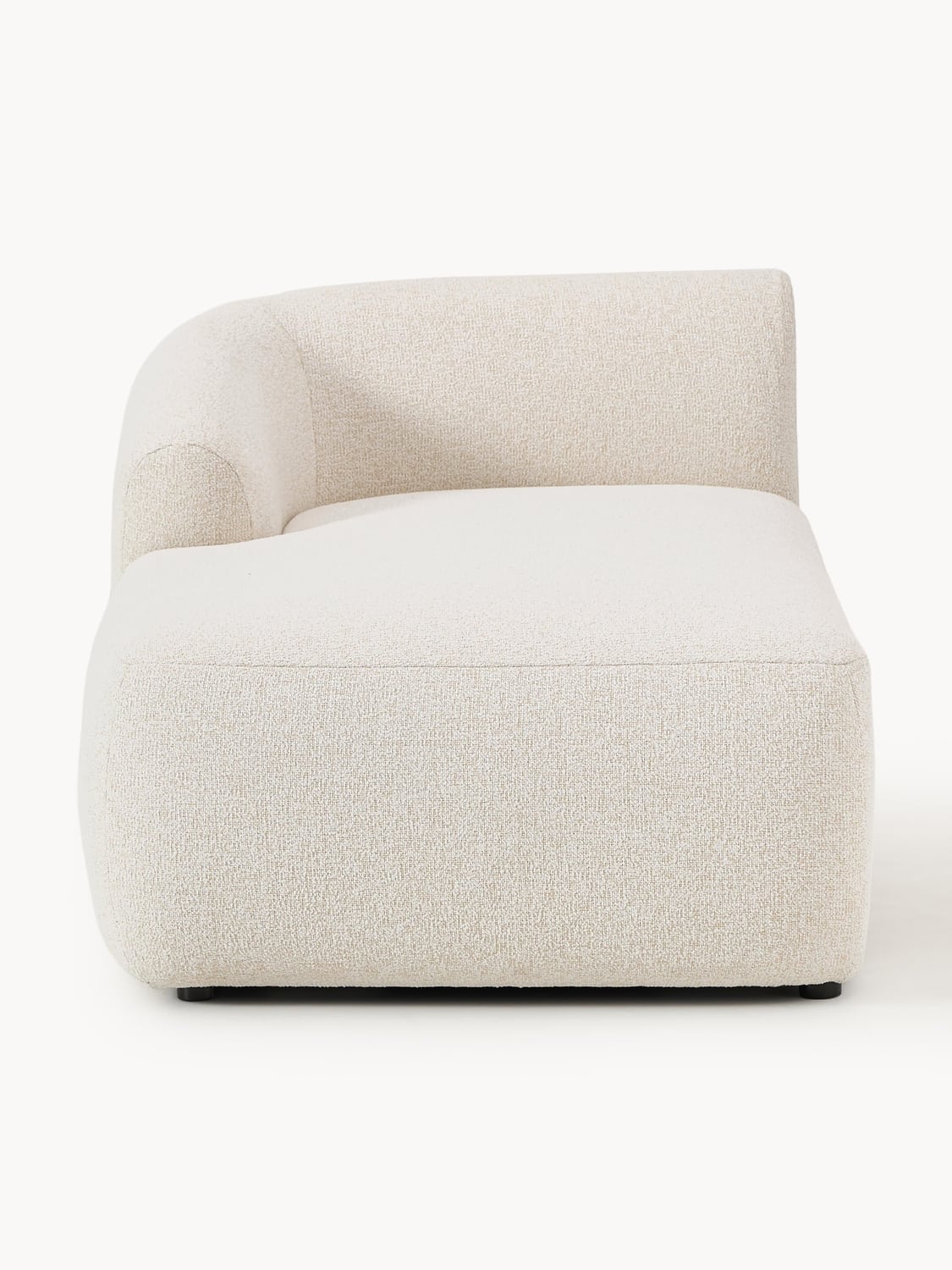 Sofia Bouclé-Chaise-Corner Module — Light Grey