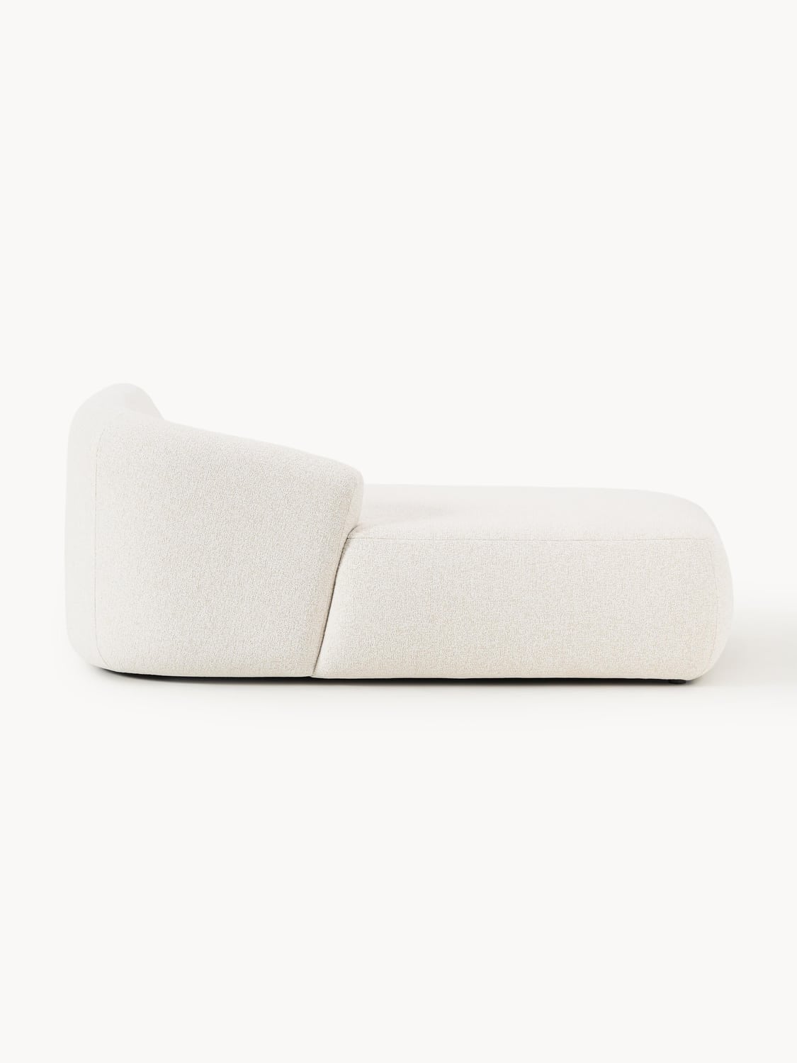 Sofia Bouclé-Chaise-Corner Module — Light Grey