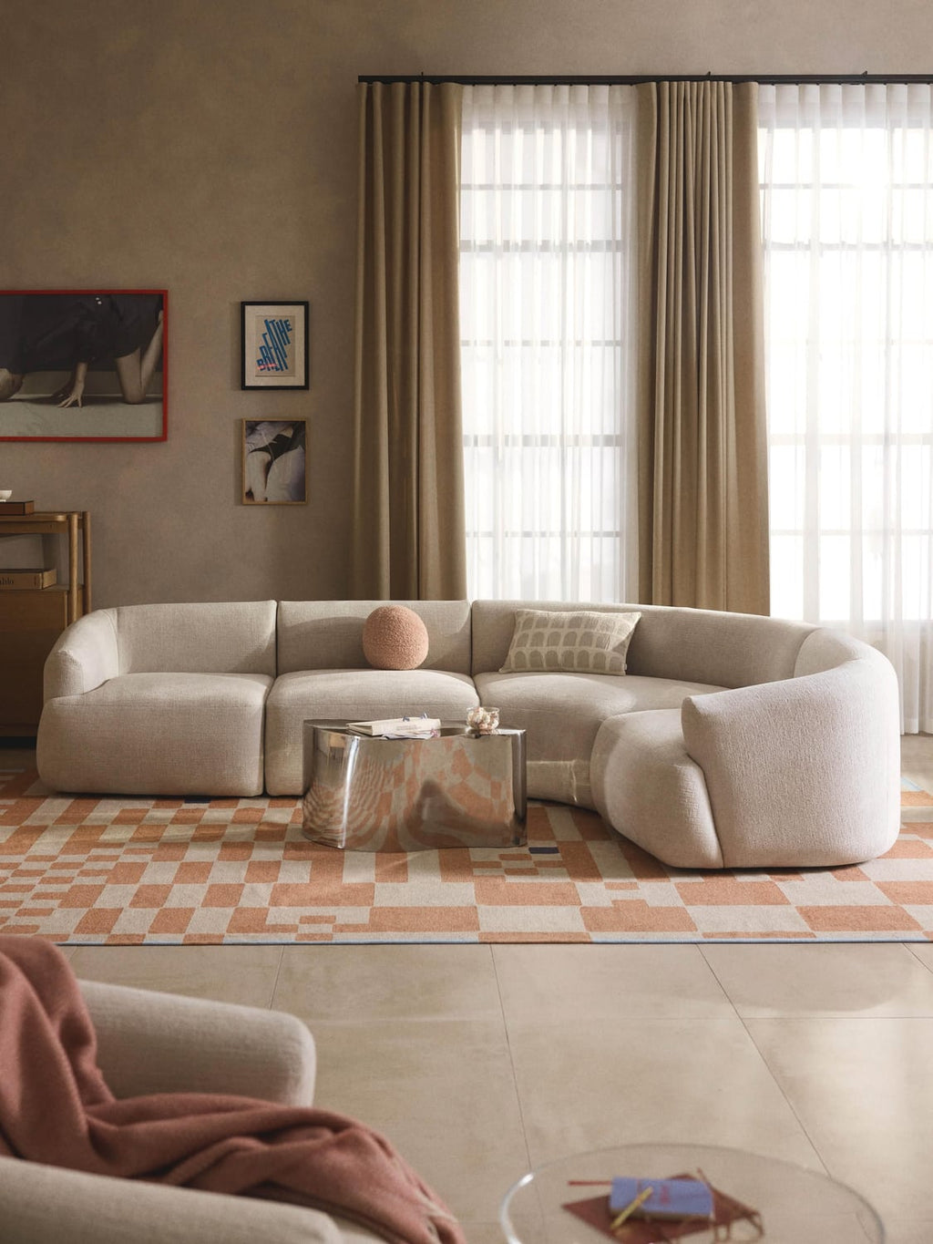 Sofia Modular Corner Sofa (4-seater) — Chalk White