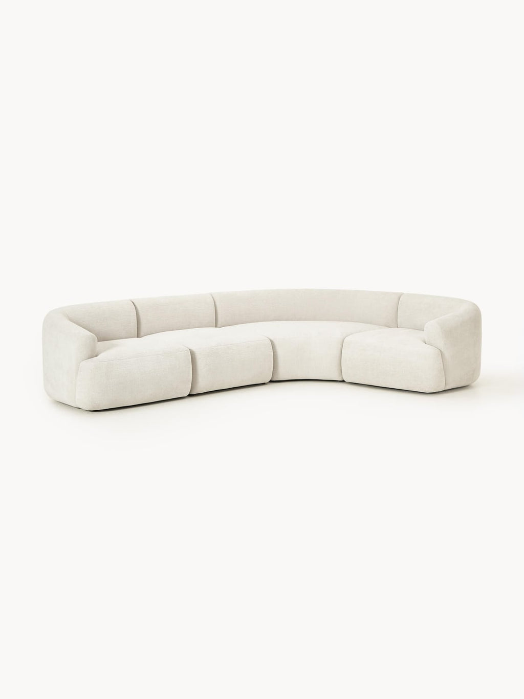 Sofia Modular Corner Sofa (4-seater) — Chalk White