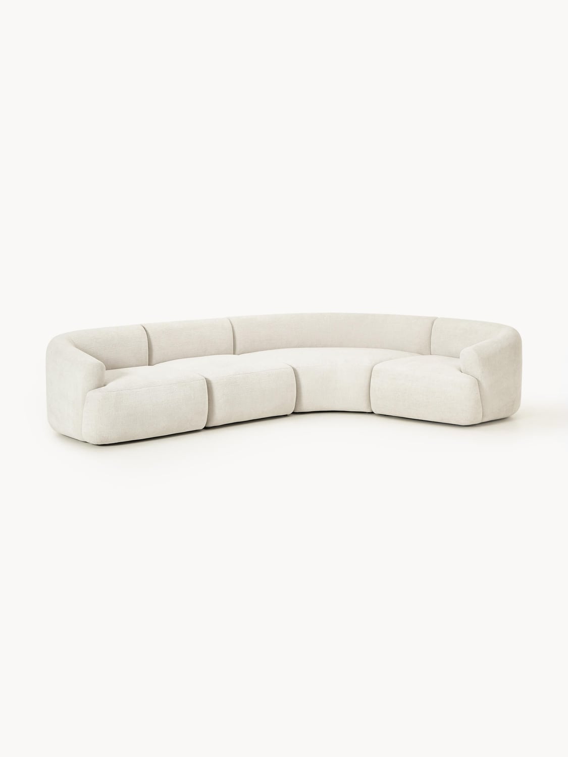 Sofia Modular Corner Sofa (4-seater) — Chalk White